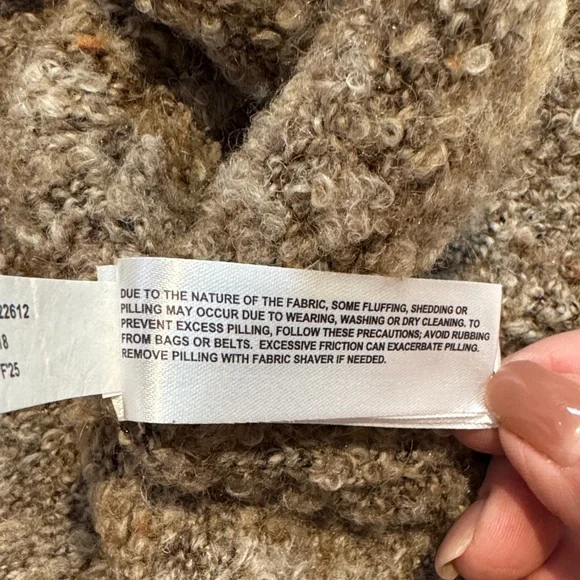 Figs Women's V-Neck Sweater - Tan - Picture 9 of 10